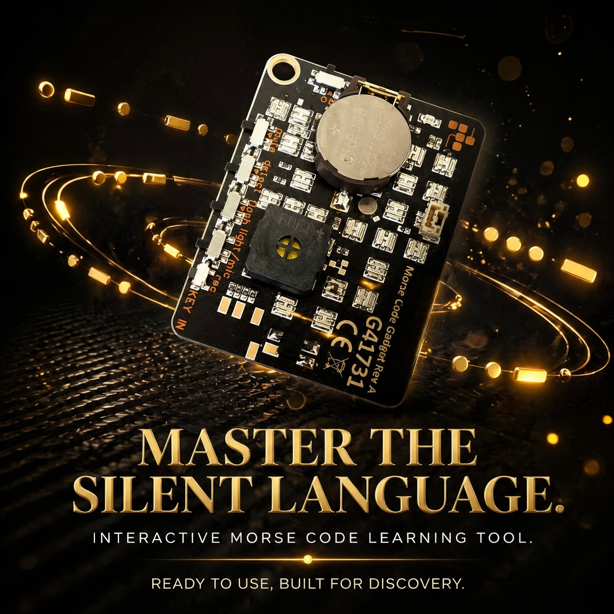 📟 Morse Code Trainer Card Pro (LED Edition)
