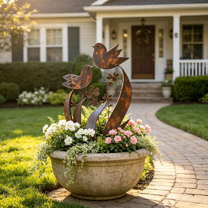 🦋🦋2026 Mother's Day Gifts 50% Off--💖🎁Bird & Wildflower Metal Garden Stake
