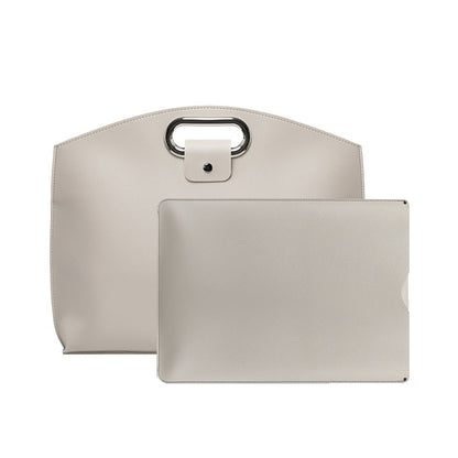 The 2-Piece Set:  Sophisticated Business Waterproof Leather Laptop & Tote Set