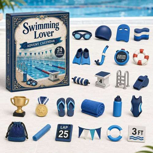 🏊‍♀️Swimming Lover 2D Advent Calendar 2026 – 24 Acrylic Charms