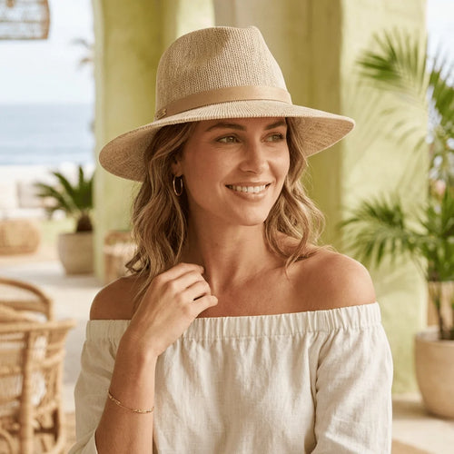Packable Knit Fedora Hat