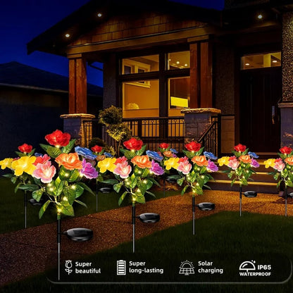 🎁Promotion 49% OFF🔥☀️2026 NEW Solar Simulated Garden Lights,upgraded solar panels, dustproof and waterproof