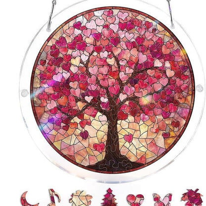 🔥LAST DAY 45% OFF ☀️🛍️Acrylic Jigsaw Puzzle Suncatcher 80 Pieces