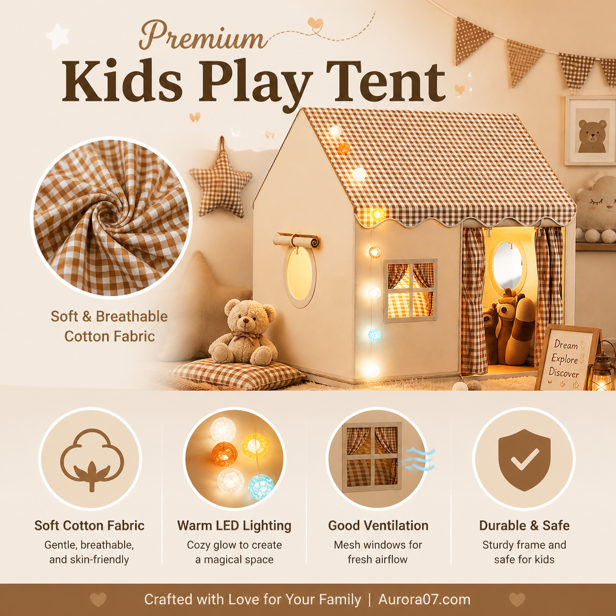 Children's Play Tent Castle