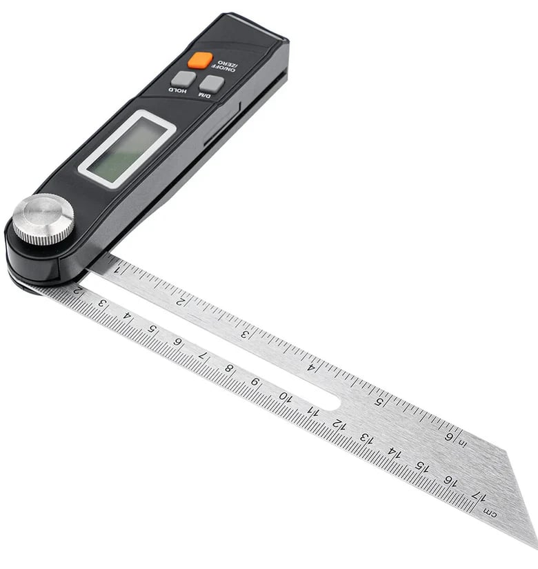 Stainless Steel 360 Degree Gauge Digital Protractor