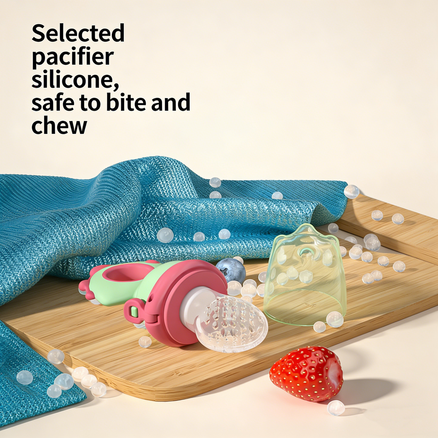 Ultra silicone baby feeding pacifier