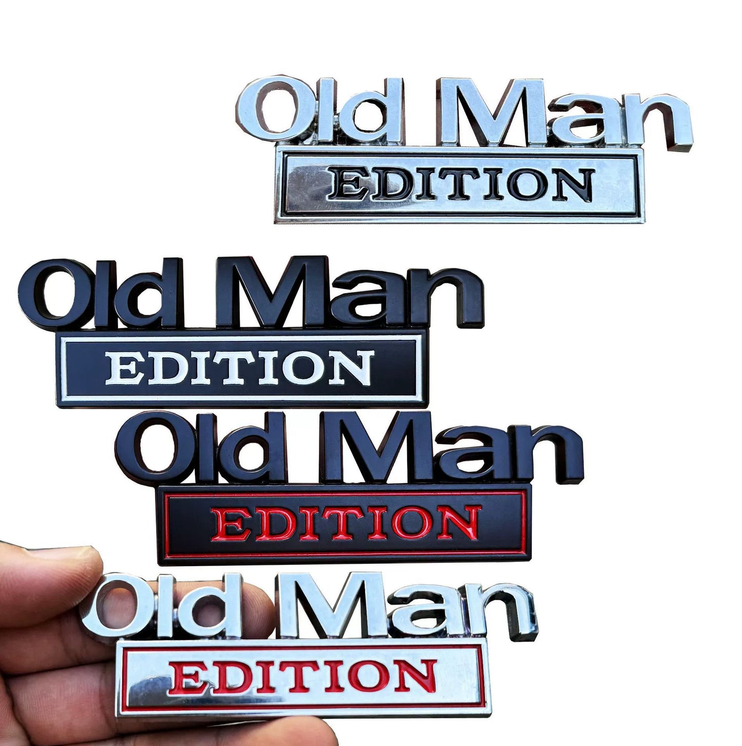 FUCK IT Edition Emblem/Old Man Edition Car Emblem