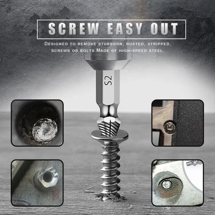 🔥Hot Sale 48% OFF - Stripped Broken Screw Remover