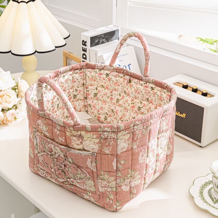 Storage Basket,Floral print storage baskets and organizers, available in a variety of styles, make a perfect gift for your loved ones.