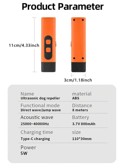 🏆 50K+ SOLD! – Almost Gone🔥Ultrasonic Dog Bark Deterrent Device – Humane & Effective Dog Repeller