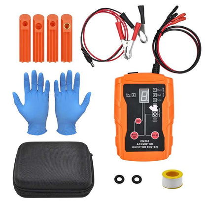 🔧 Universal Fuel Injector Tester 12V/5V 8 Modes 8 Adapters