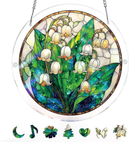 🏆Last Day Promotion 49% OFF☀️🧩Acrylic Jigsaw Puzzle Suncatcher 80 Pieces