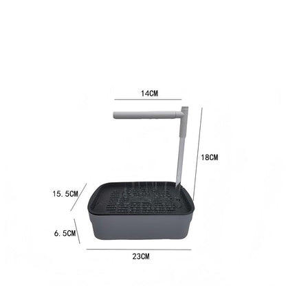 🦜💦Automatic ABS Bird Bath Shower, Parrot Bathtub with Circulating Faucet for Pet Bird