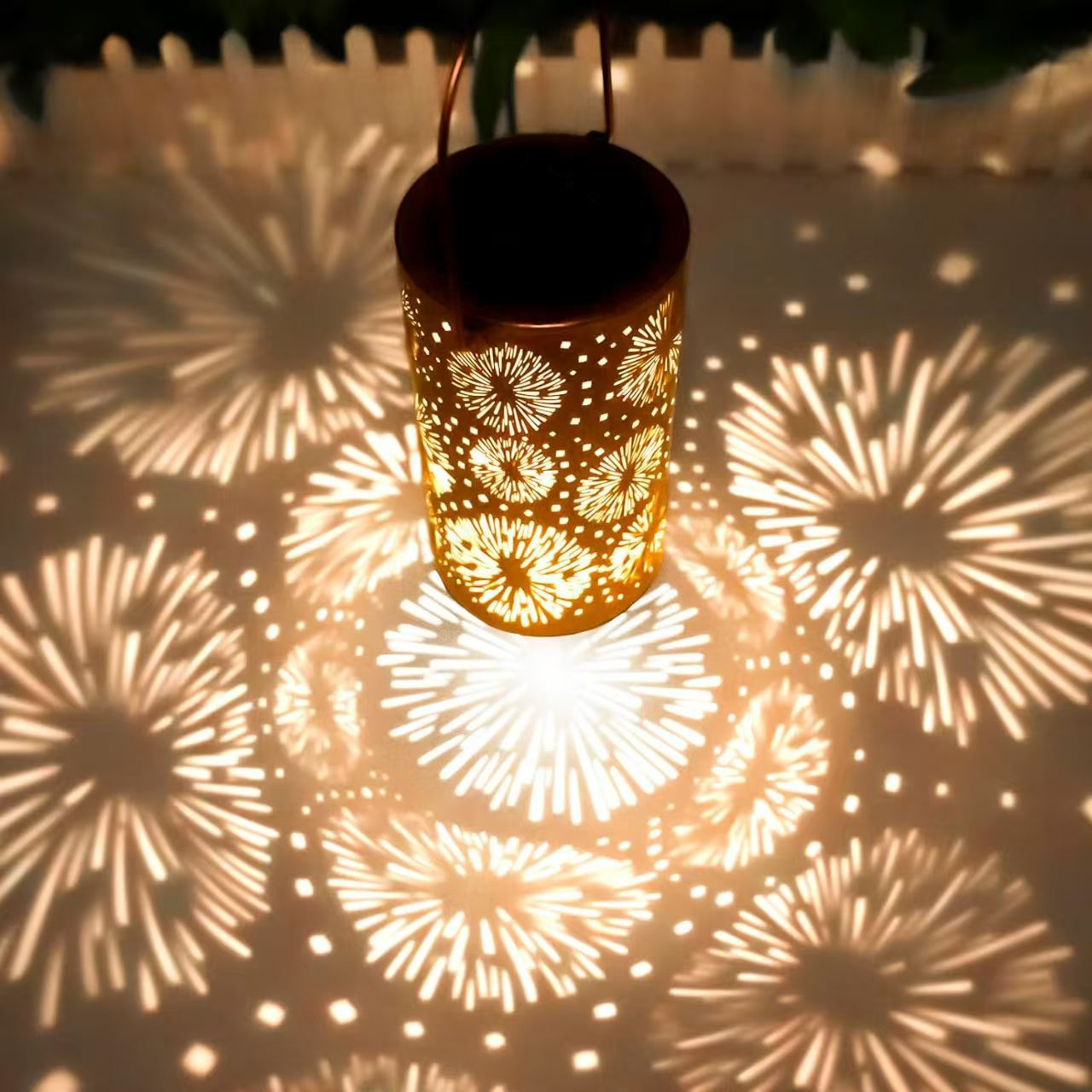 Colorful Sunflower Glow Solar Garden Lantern