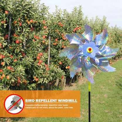 Reflective Bird-Repellent Windmill