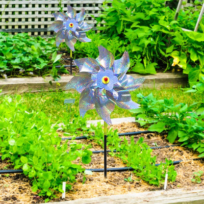 Reflective Bird-Repellent Windmill