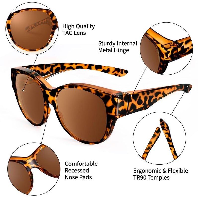 📢😎2026 New Polarized UV400 Protection Trendy Round Cat-eye Sunglasses 😺🕶️