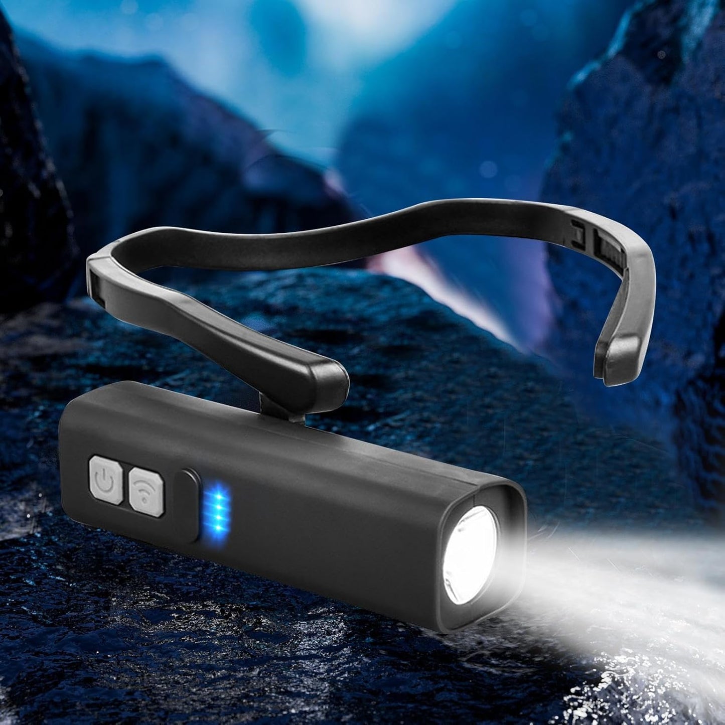 Ear Worn Motion-Sensor LED Headlight