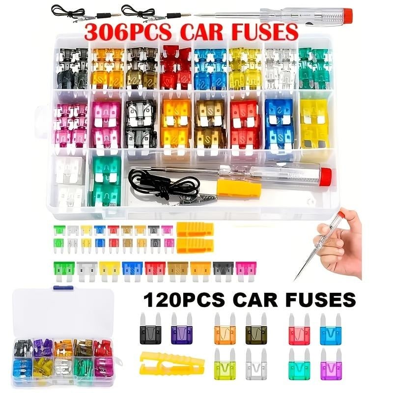 306 PCS Car Blade Fuse Assortment Set