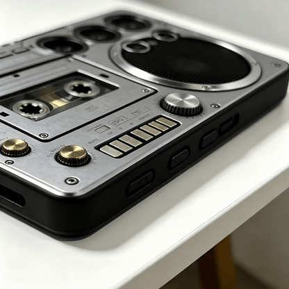 🔥Hot Sale 49% off🌟📼 Retro Cassette Player Pattern Silicone Phone Case Applicable to the Iphone