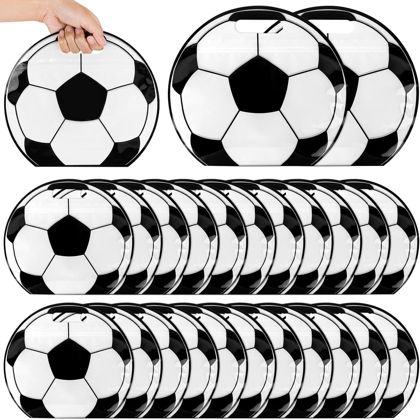 🎒⚽ Soccer Party Favor Bags with Handles – Football Treat Bags for Birthdays, Team Parties & World Cup Celebrations 🎉