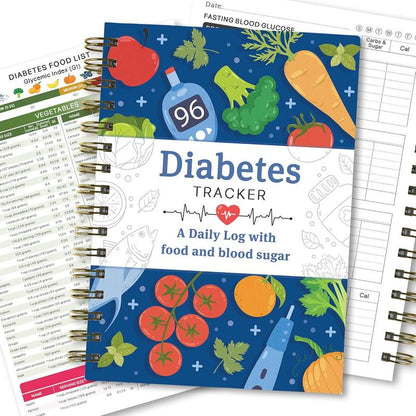 📘✨Special for Diabetes🔥Diabetes Tracker Book with Food List