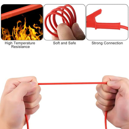 5Pcs Alligator Clips Test Leads Set - 3.3Ft Dual Ended Crocodile Wire Cable,Jumper Wires with Pure Copper Clips,Flexible Copper Cable,for Electrical Testing,Car Repair