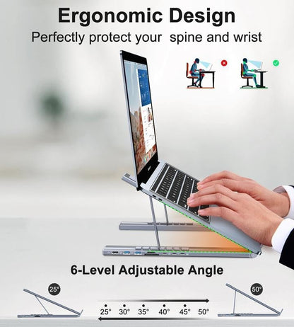 🏠💻 8-in-1 USB-C Laptop Stand
