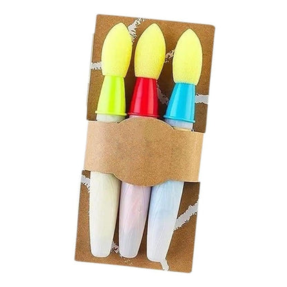 Sidewalk Chalk Paint Brushes (3-Pack) Bright Color Creations 🎨🖌️