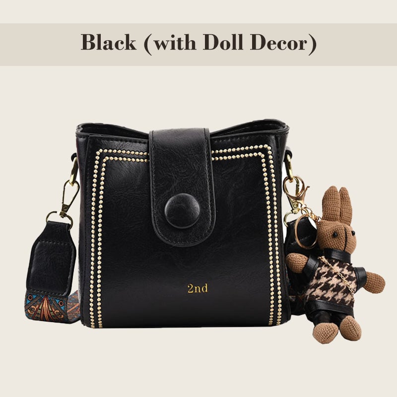 👜Leather Vintage Fashion Bag with Adjustable Wider Shoulder Strap