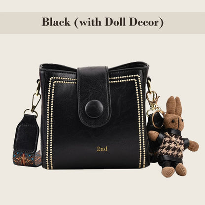 👜Leather Vintage Fashion Bag with Adjustable Wider Shoulder Strap