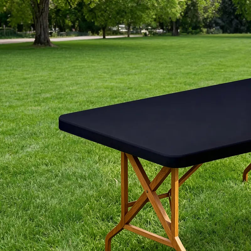 🍖Stretch Fabric Table Top Cap Cover – Elastic Edge, Waterproof & Reusable