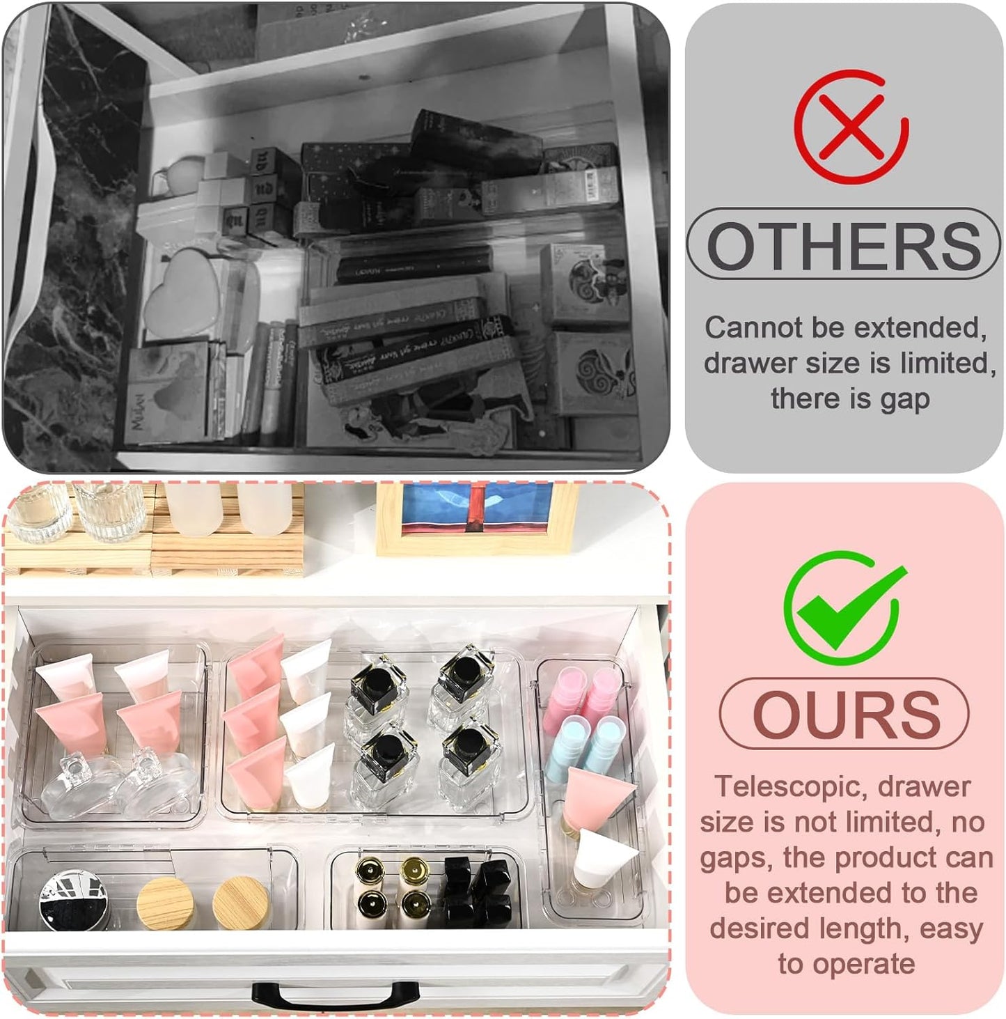 🧩 Expandable Drawer Organizer
