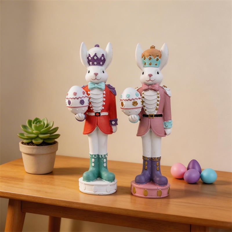 🐰 Easter Bunny Nutcracker – A Charming Touch of Spring
