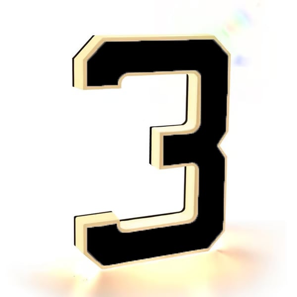 ✨ 9-inch Lighted House Numbers for Outside