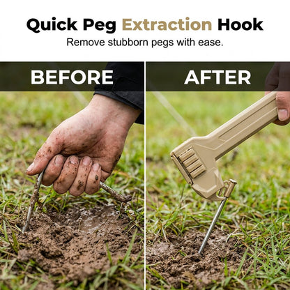 🔨Multifunctional Camping Hammer & Tent Stake Puller