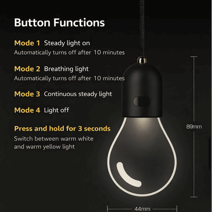 LumiBulb Car Charm 💡 Light-Up Fun for Your Ride