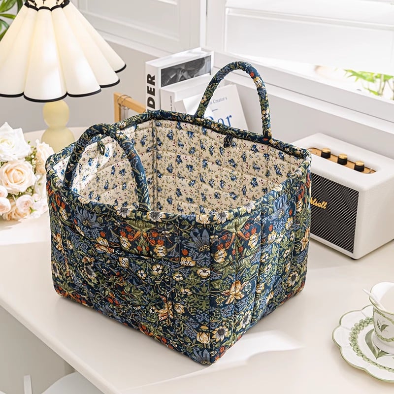 Storage Basket,Floral print storage baskets and organizers, available in a variety of styles, make a perfect gift for your loved ones.
