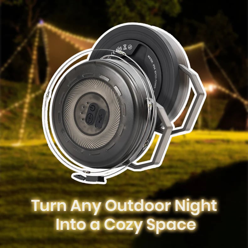 Retractable Camping Light – Lantern & String Lights in One