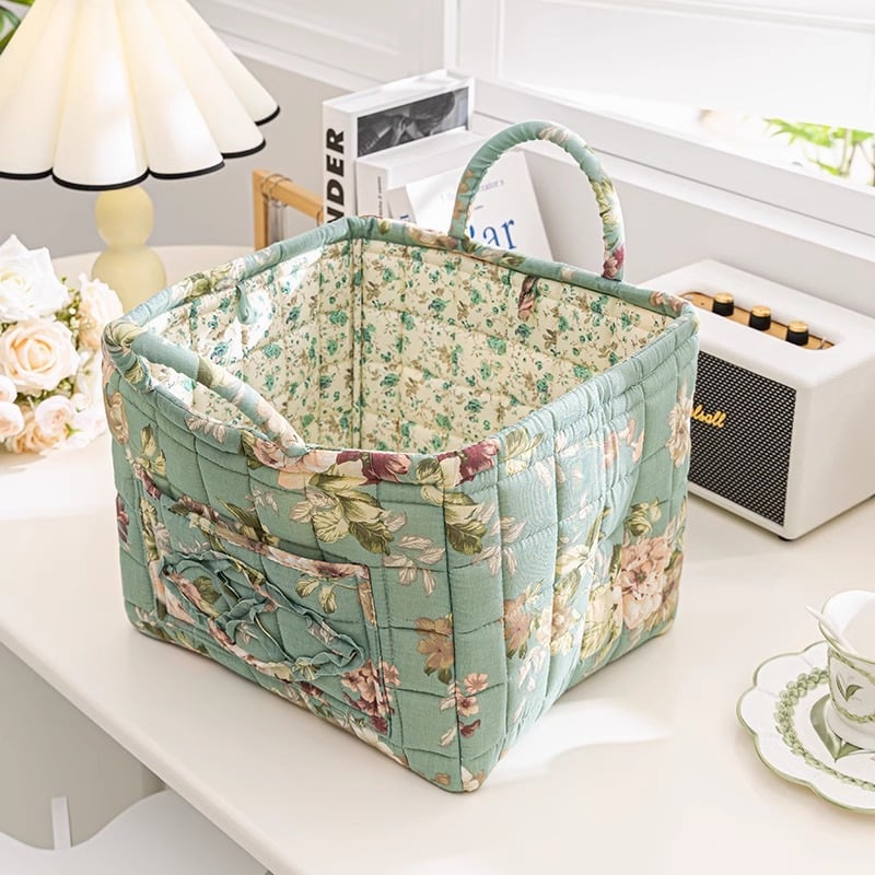 Storage Basket,Floral print storage baskets and organizers, available in a variety of styles, make a perfect gift for your loved ones.
