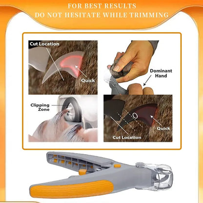 🎁LED Light Pet Nail Clippers - 5X Magnification