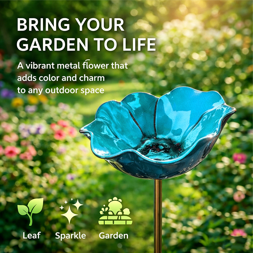 💖🎁2026 Mother's Day Gifts 49% Off--🎁Handmade Metal Flower Garden Stake🐦