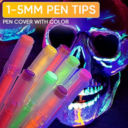 UV Neon Face Paint Markers 12 Colors