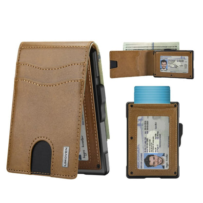 ⚡Hot Sales 49% OFF🔥Pop-Up Aluminum Wallet for Men – RFID Blocking, Slim Leather Front Pocket, Cash Slot & ID Window, Gift Box Included