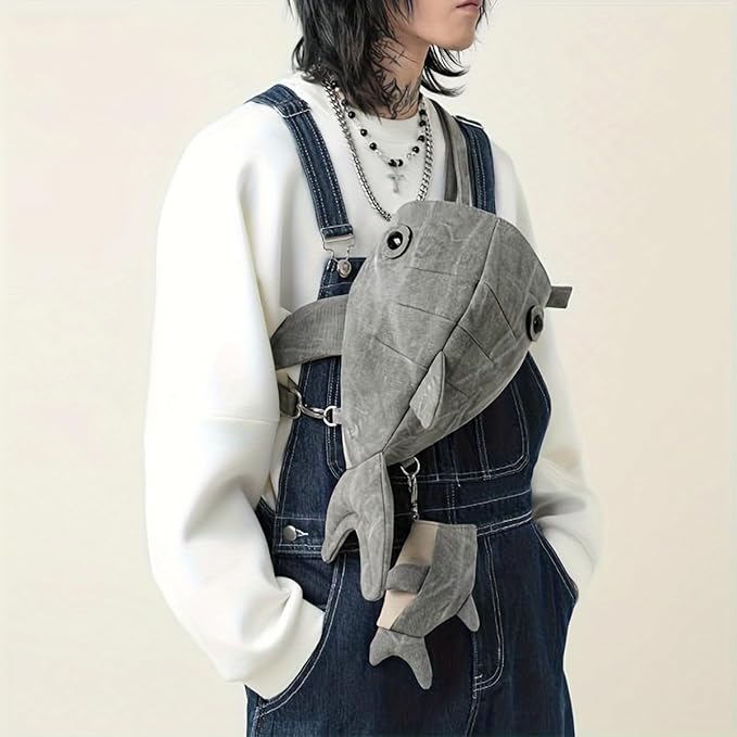 Unisex Whale Shark Crossbody Bag