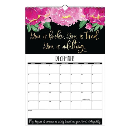 Here We F*cking Go Again: 2026 Swear Calendar for Tired-Ass Women