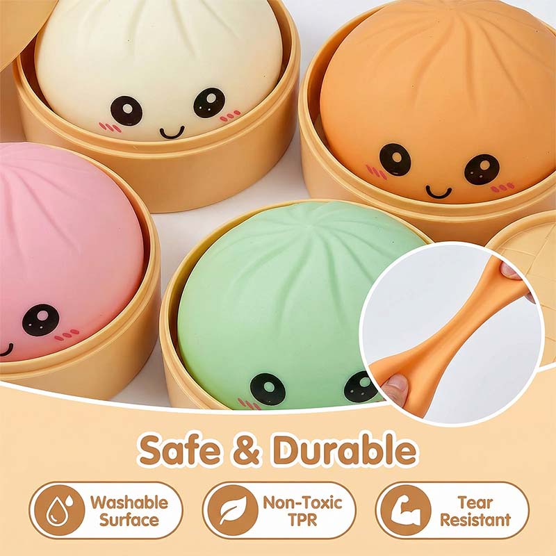 Ultra-rare Rainbow Smile Bun Squishy