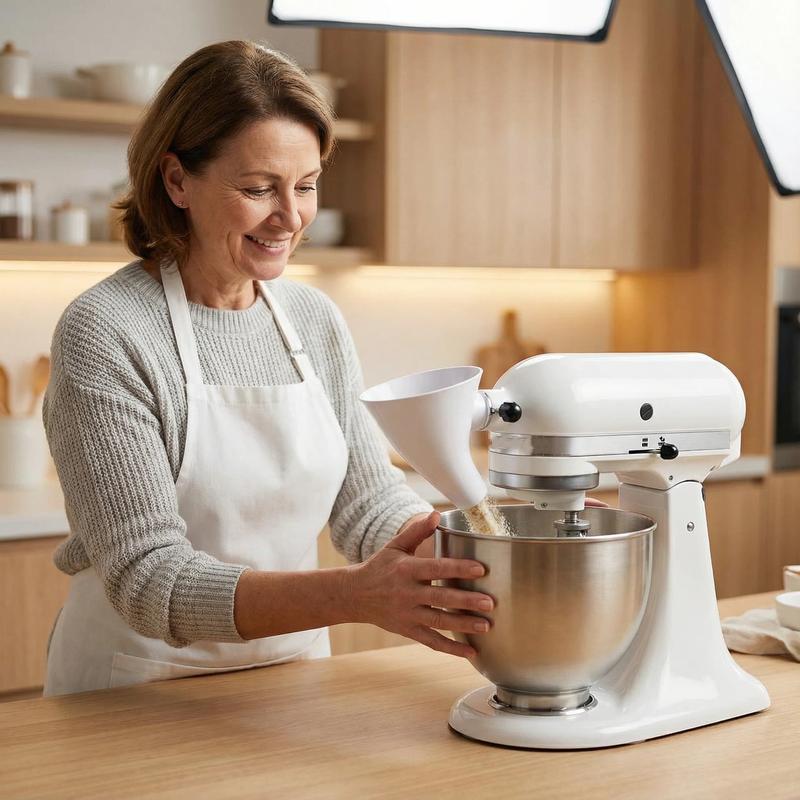 🔥✨Flour Funnel for Kitchen Aid Stand Mixer