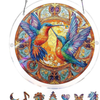 🔥LAST DAY 45% OFF ☀️🛍️Acrylic Jigsaw Puzzle Suncatcher 80 Pieces