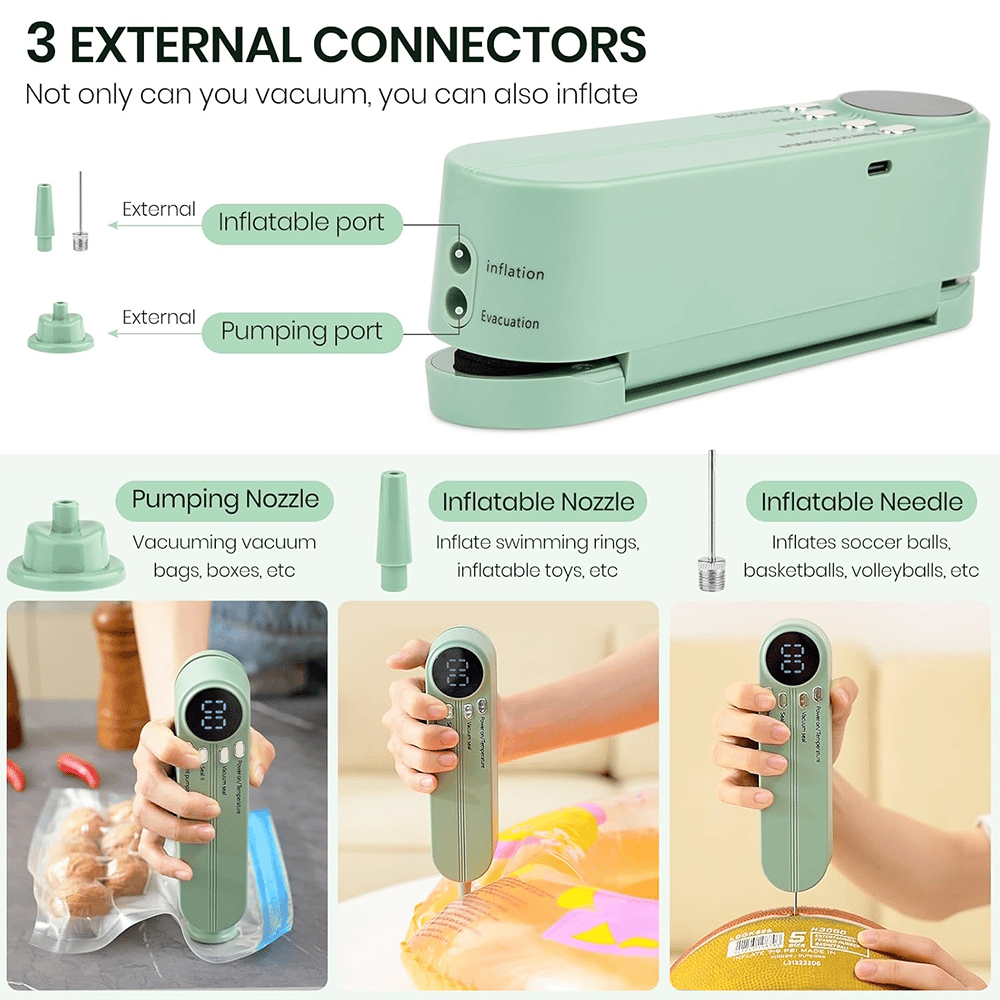 🥑✨Mini Vacuum Bag Sealer – Cordless Handheld Food Sealing Machine